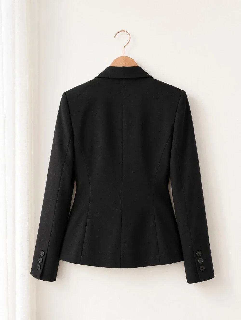 Tahari | Black Tailored Black Blazer | Classic Office Workwear Jacket | Size S - Picture 5 of 7
